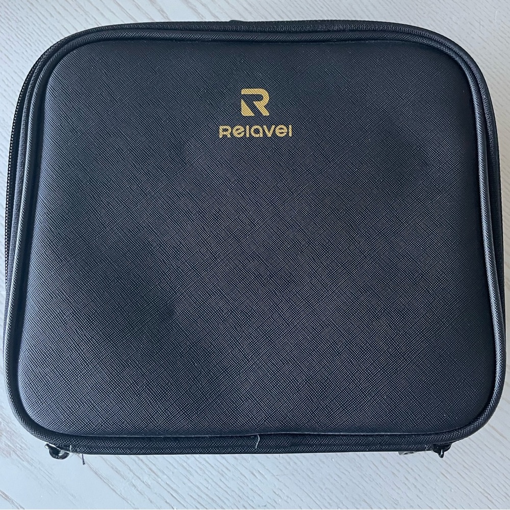 Relavel - Makeup Organizer Bag, Makeup Case Travel Makeup Bag 2-Layers.